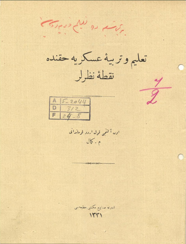 Talim ve Terbiye s.1